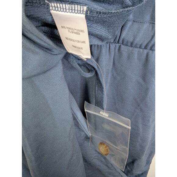 NWT Garnet Hill Blue Traverse Knit Jumpsuit - Picture 7 of 8